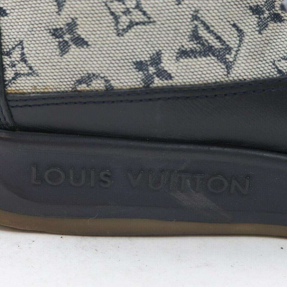 Louis Vuitton Women's 36 Navy Monogram Mini Lin Sneaker 863492