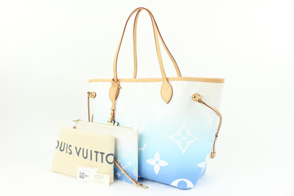 Louis Vuitton, Bags, Louis Vuitton Lv By The Pool Blue Neverfull Mm Tote  Pouchette