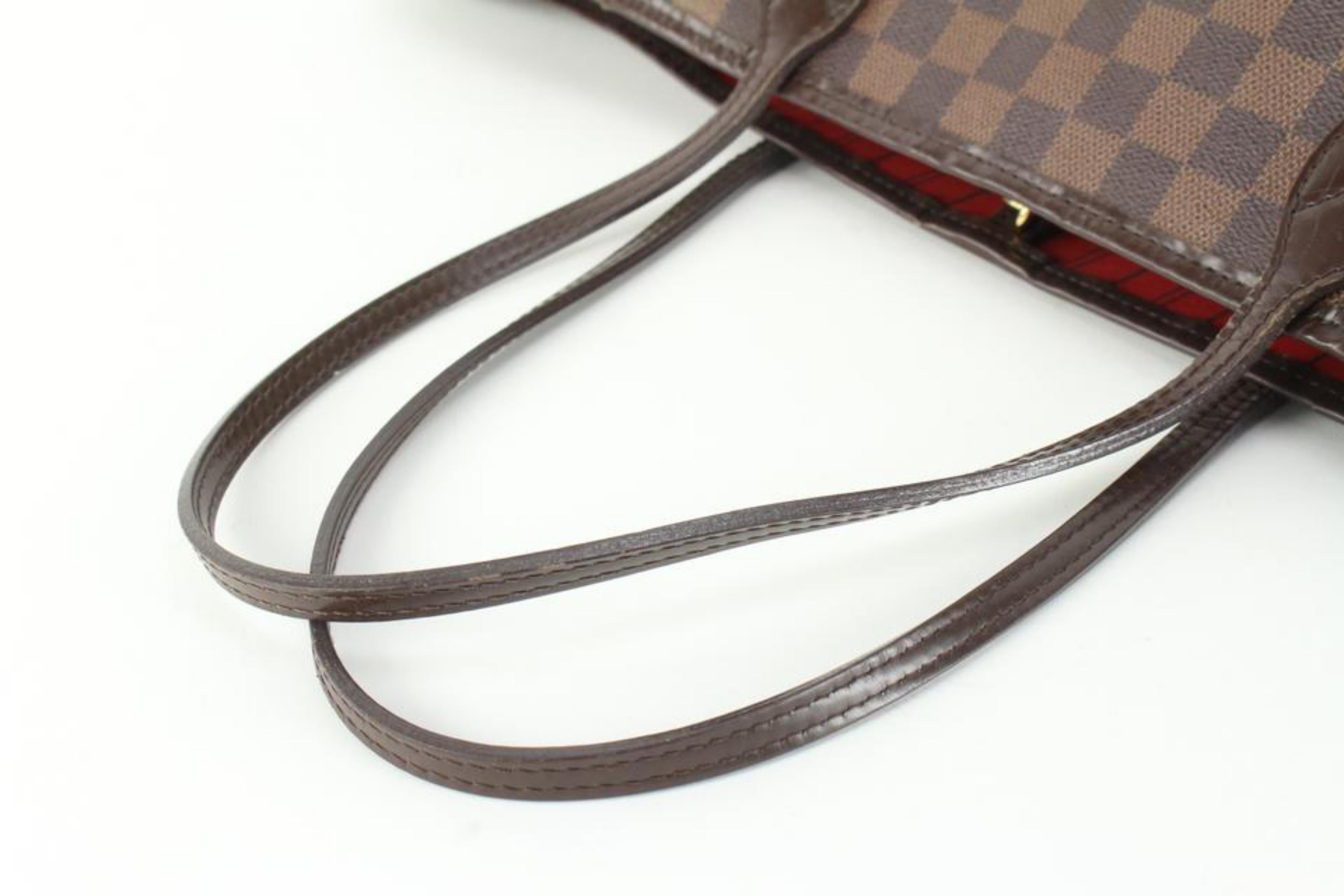 LOUIS VUITTON Used Bag Damier Ebene Brown Neverfull GM Tote