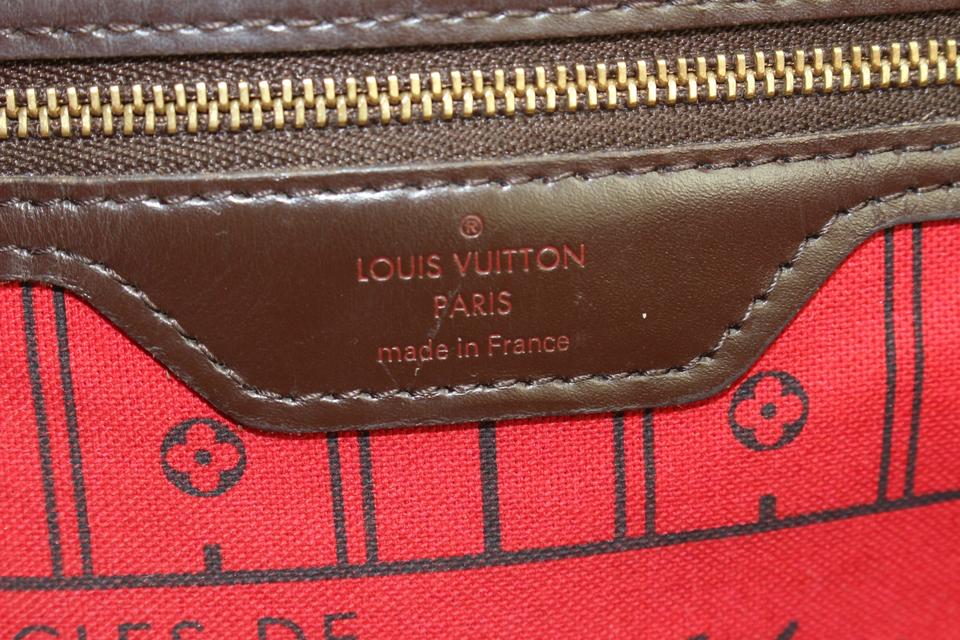 Louis Vuitton Damier Ebene Neverfull MM Tote Bag 60lv128s