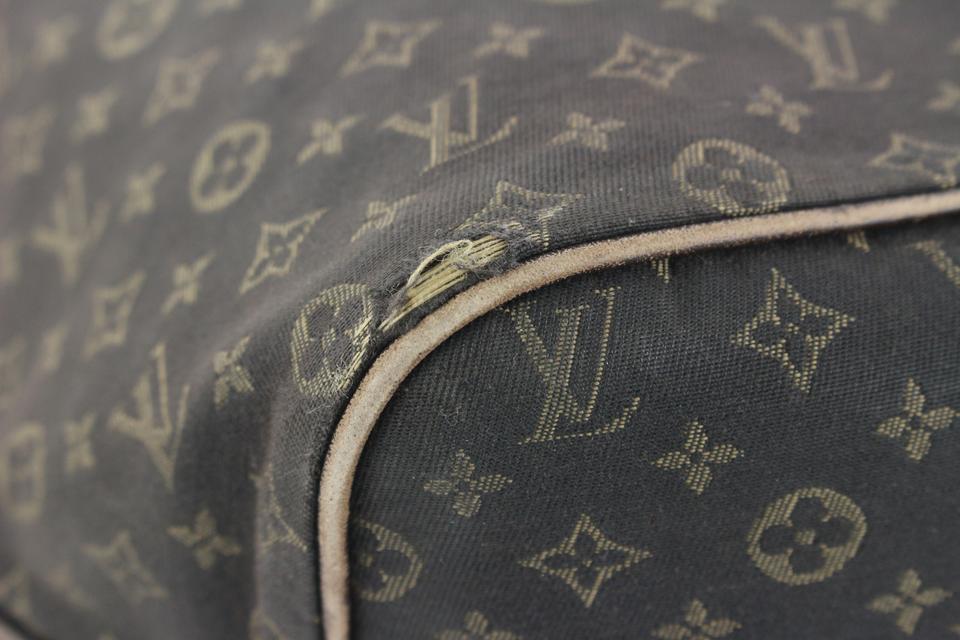 Louis Vuitton Ebene Monogram Mini Lin Idylle Neverfull MM Tote Bag