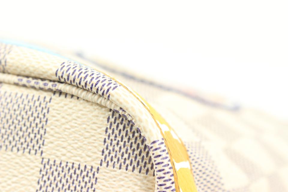 Louis Vuitton Limited Edition Damier Azur Summer Trunks Forte dei Marmi  Neverfull MM NM Bag - Yoogi's Closet