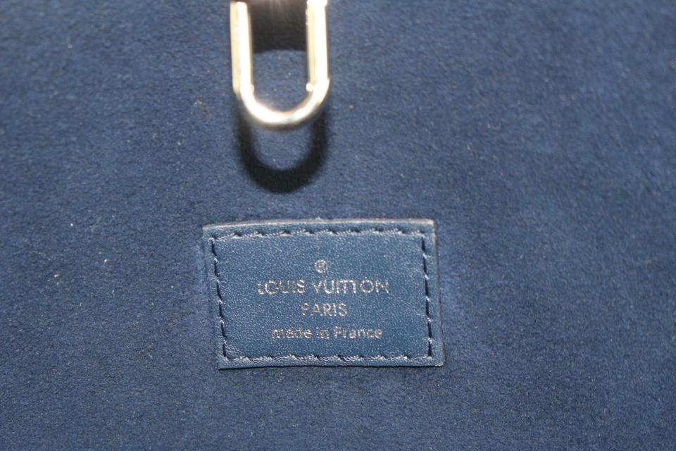 Louis Vuitton Epi Denim Neverfull MM w/ Pouch - Blue Totes
