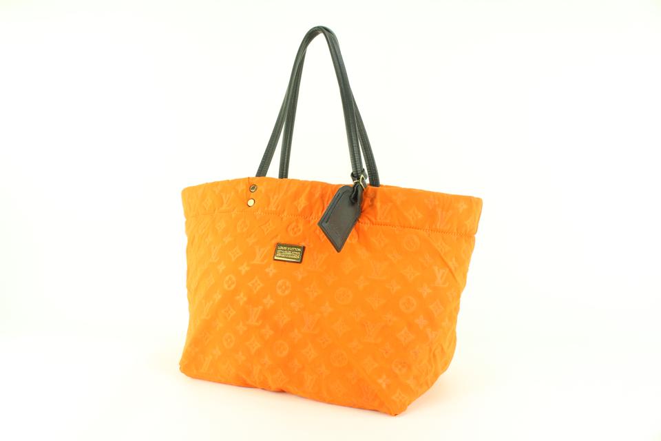 Neverfull cloth tote Louis Vuitton Orange in Cloth - 21578192