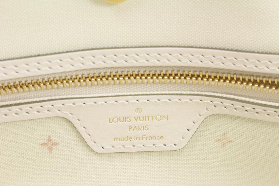 Louis Vuitton Sunrise Sunset Khaki Neverfull MM Tote 54lk825s For