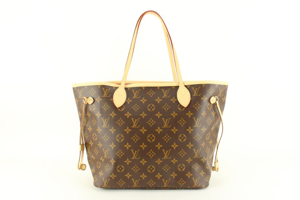 Louis Vuitton Red x Monogram NM Neverfull mm Tote Bag with Pouch 9lz810s