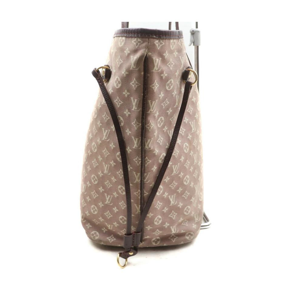 Louis Vuitton Monogram Mini Lin Neverfull MM Tote Bag
