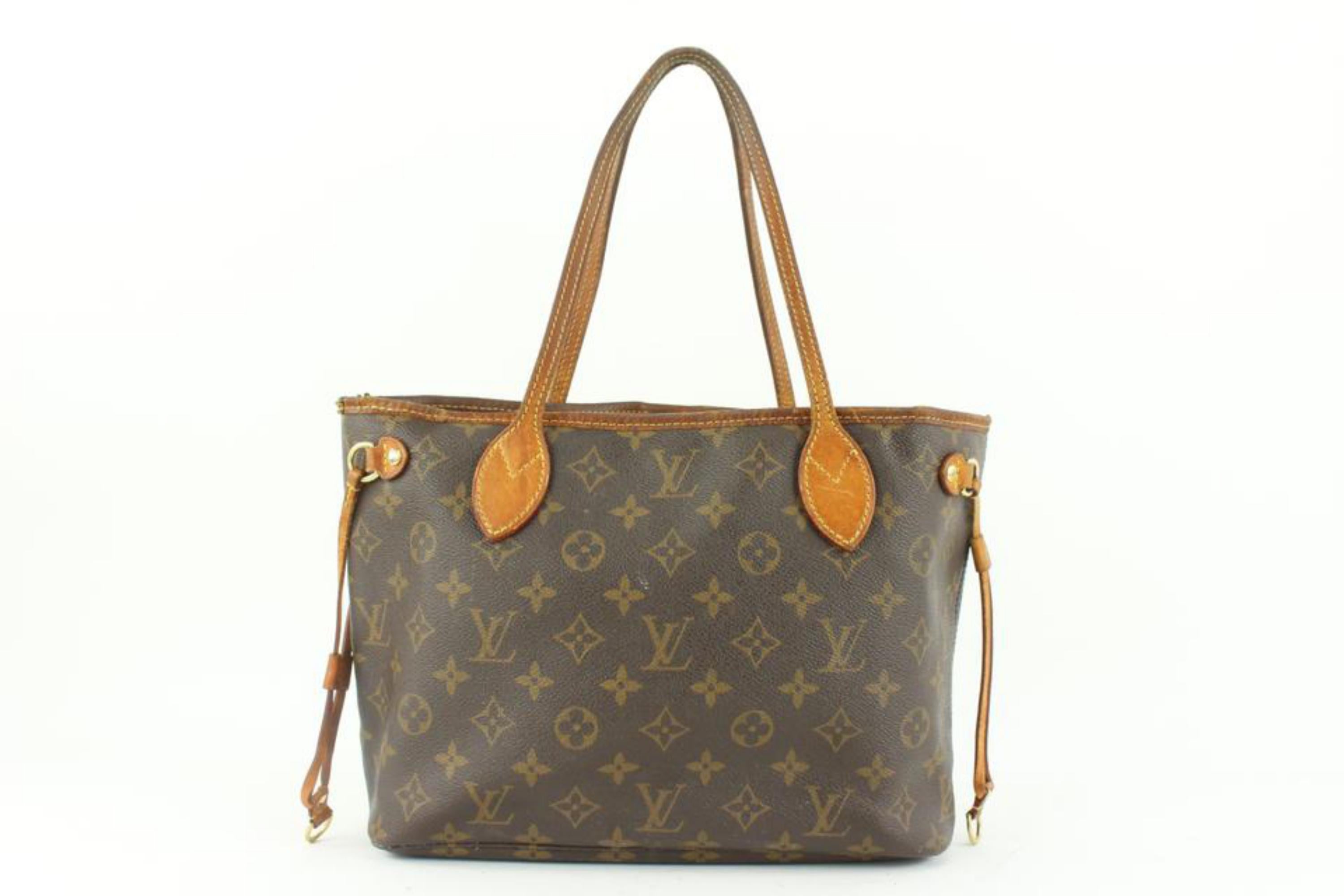 Louis Vuitton Small Monogram Neverfull PM Tote Bag 1LV921a