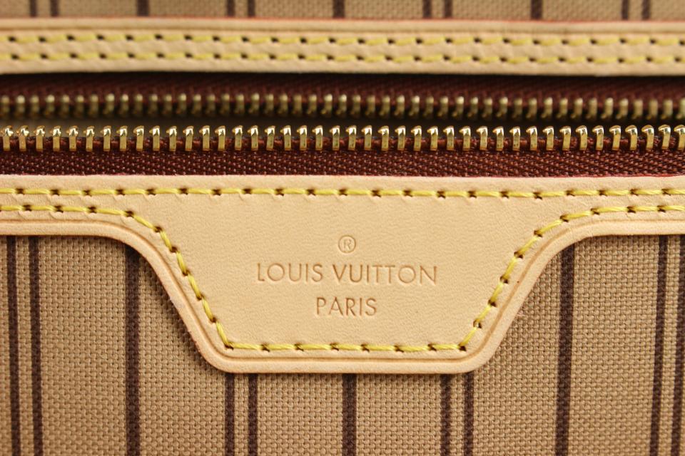 Louis Vuitton Monogram Beige Neverfull MM Pouch - A World Of Goods