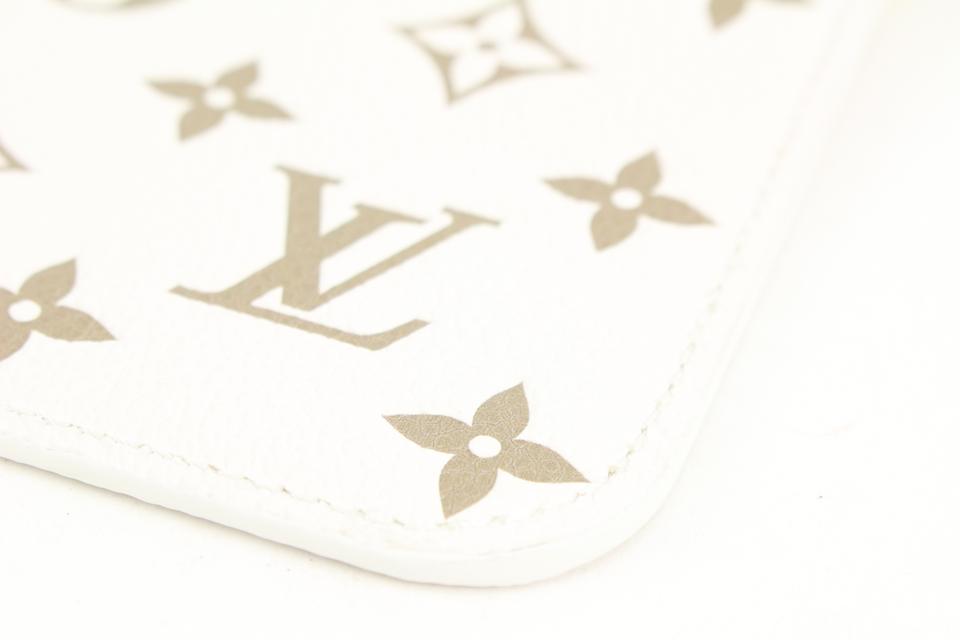 Louis Vuitton Limited Beige Monogram Empreinte Neverfull Pochette mm or GM 46lk32