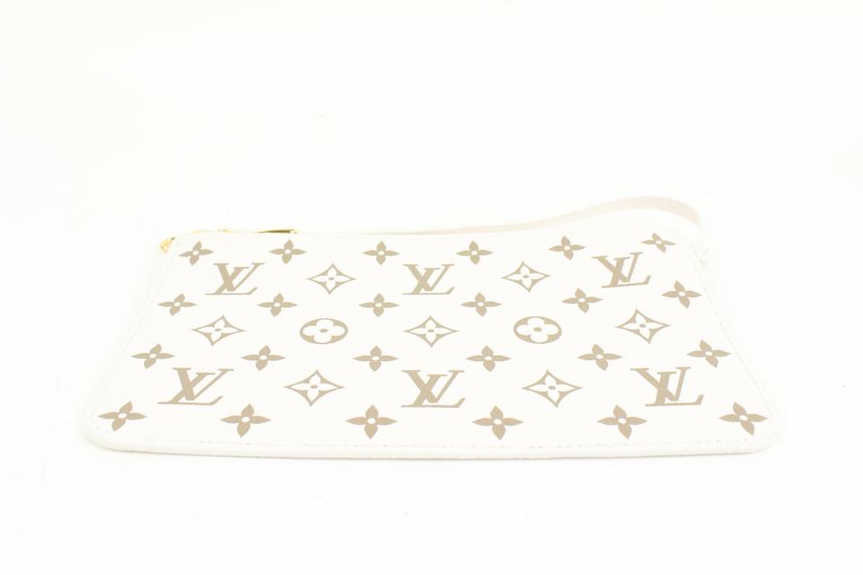 Louis Vuitton Monogram Neverfull Pochette MM/GM Beige