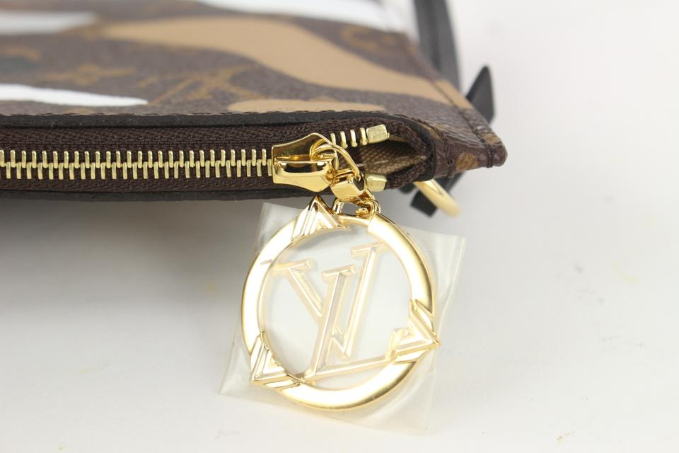 Louis Vuitton X LOL Gold/Silver Stripe Monogram Neverfull MM Tote Bag