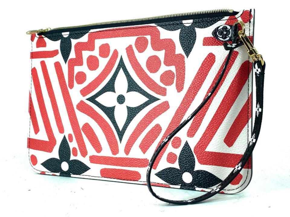 Louis Vuitton Crafty Red Neverfull Pochette GM or mm Tribal Limited African 860307