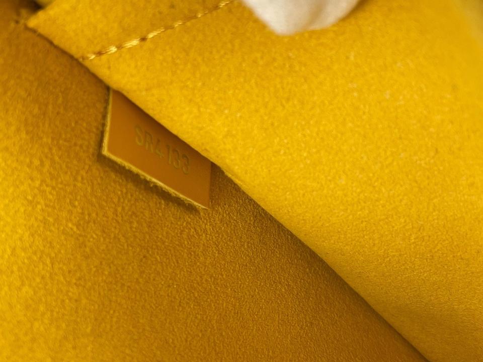 Louis Vuitton Neverfull Wristlet Pouch Monogram Yellow in Monogram