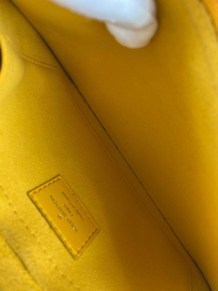 Louis Vuitton Yellow Epi Leather Neverfull Pochette Wristlet Pouch Bag  39lvl1125 ref.294603 - Joli Closet