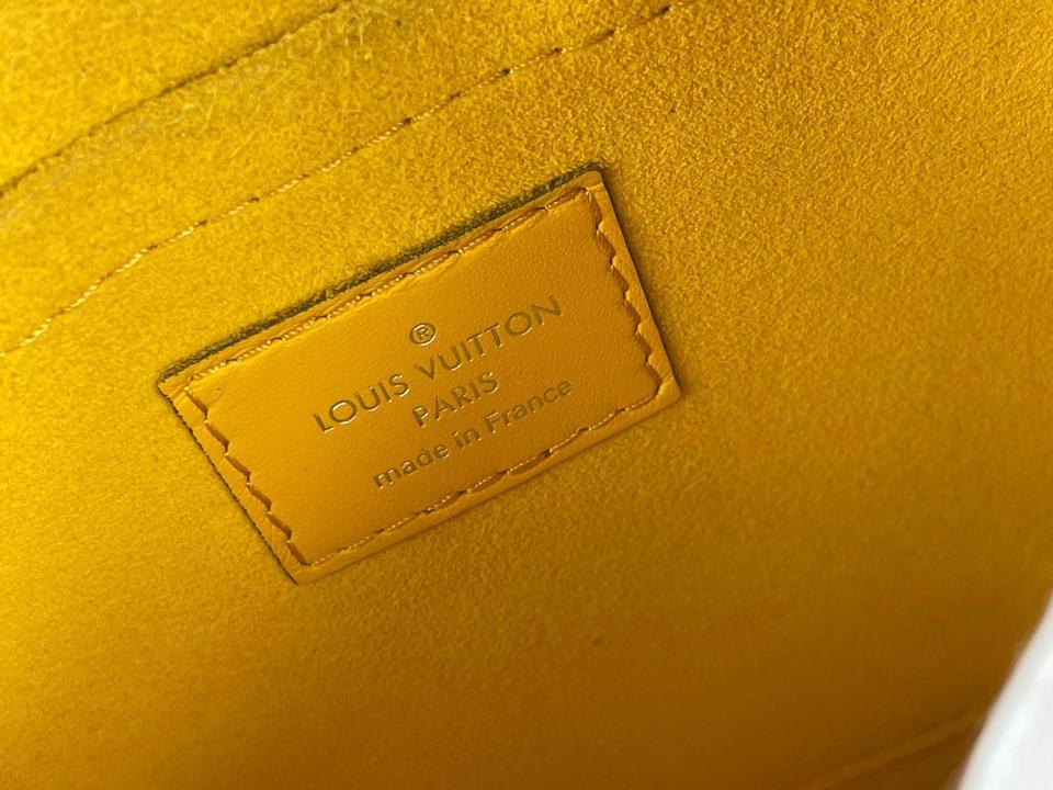 yellow lv purse