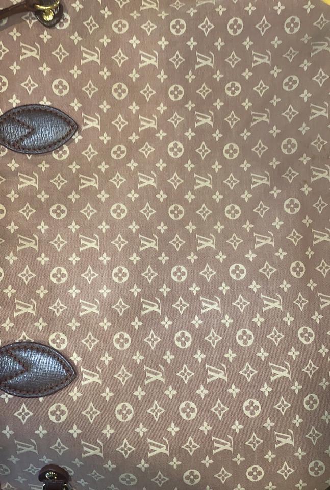 Louis Vuitton Neverfull MM Sepia Bordeaux Mini Lin Idylle Tote Bag