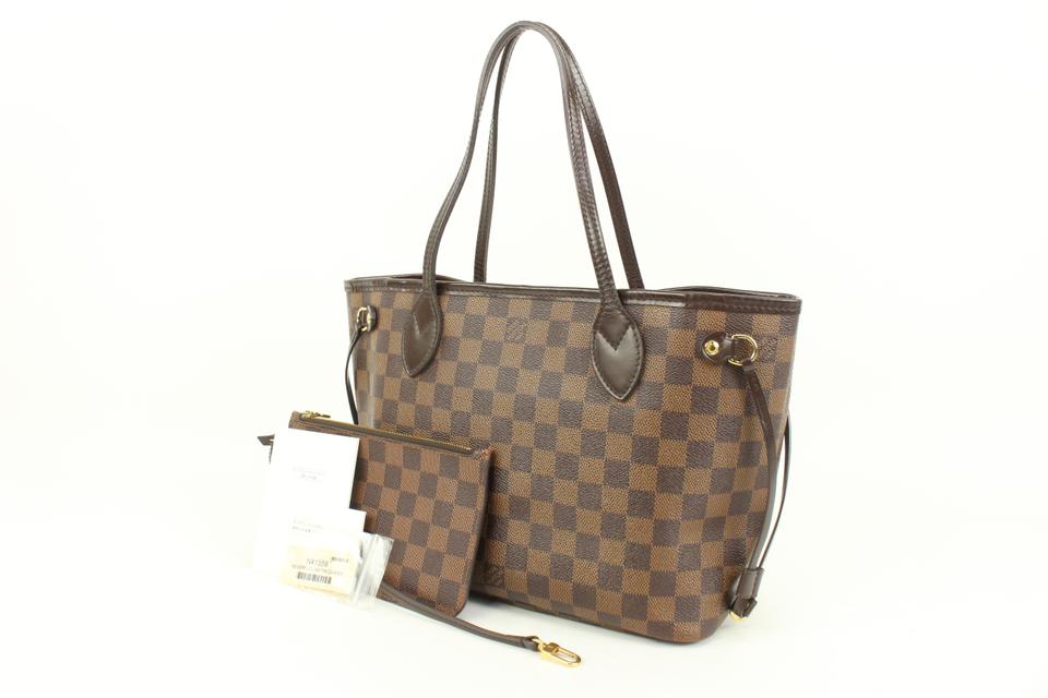 Louis Vuitton Damier Ebene Small Neverfull PM Tote 93lv4 – Bagriculture