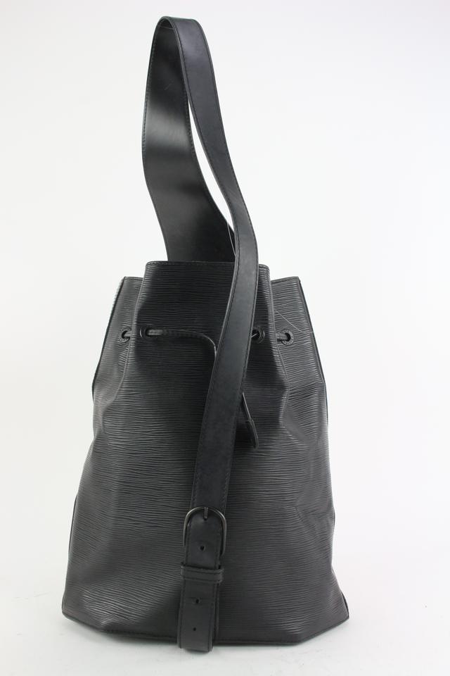 LOUIS VUITTON, Black Epi Leather 'Sac a Dos' Drawstring Bag