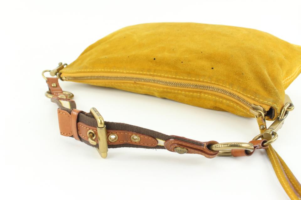 Tan Leather Strap with Yellow Stitching for Petite Louis Vuitton Bags –  Mautto