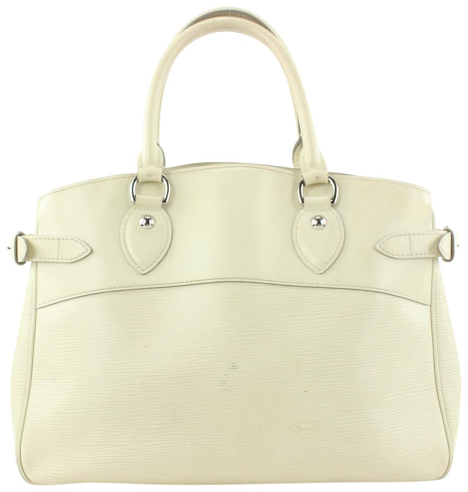 Louis Vuitton Ivorie EPI Leather Passy GM Handbag Satchel