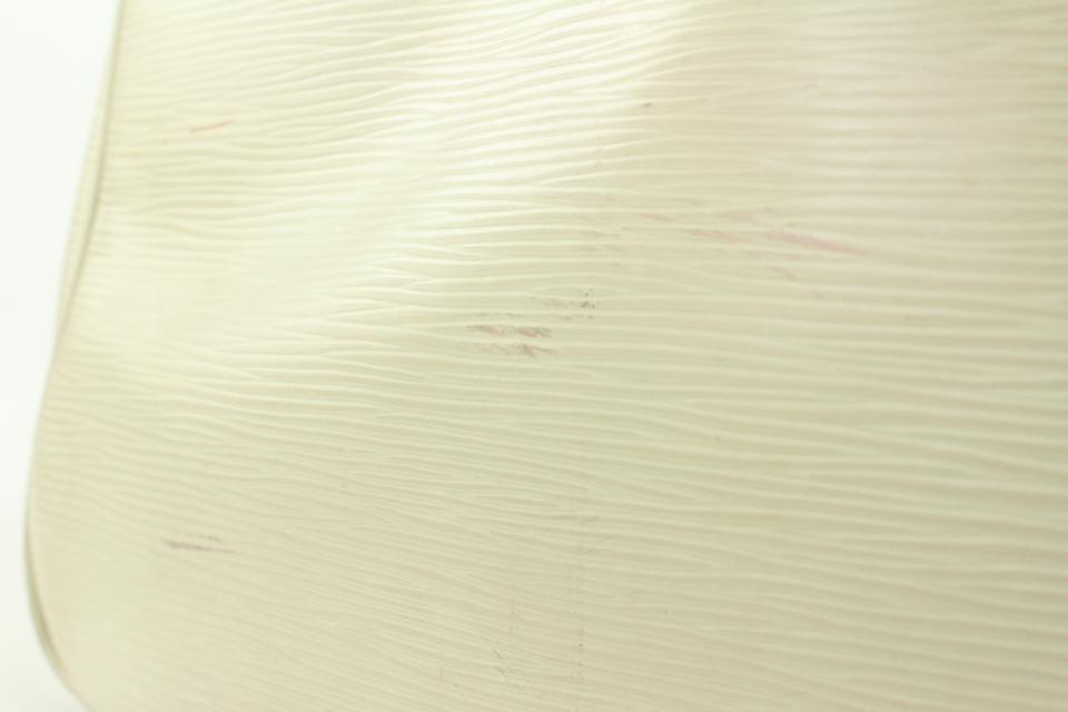 Louis Vuitton Passy Ivory White Epi Leather Tote