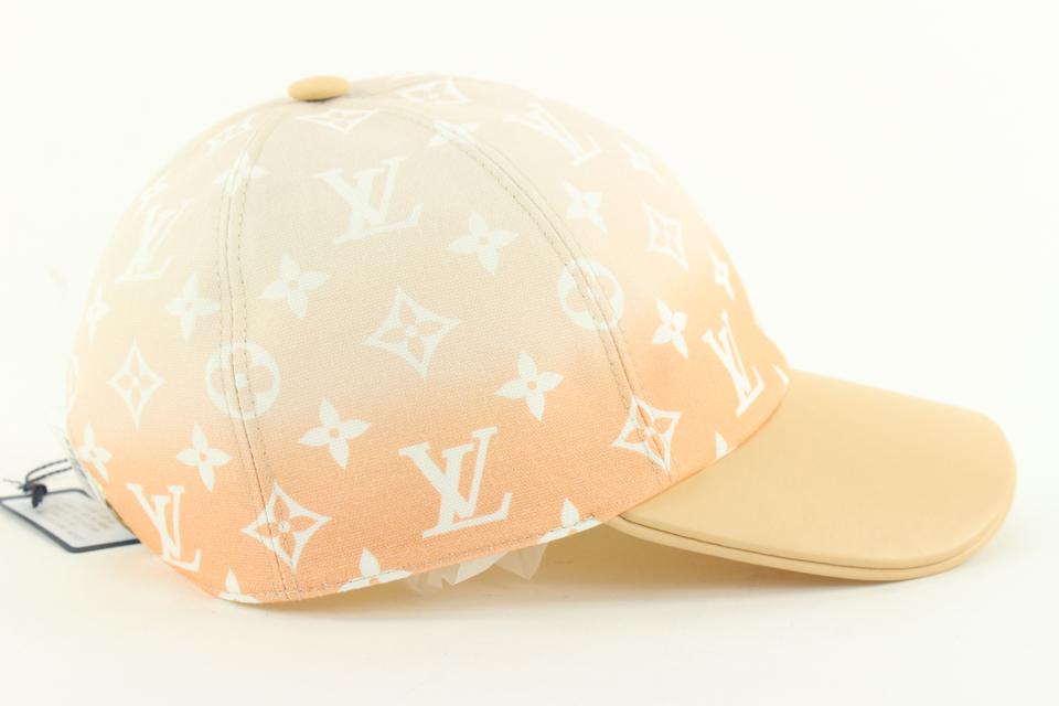 LOUIS VUITTON Hat Cap Mist Brume Peach Color Monogram Size M or L
