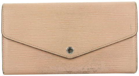 Louis Vuitton Blush Pink Epi Leather Sarah Long Flap Wallet 18lvs18