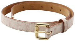 Authentic Louis Vuitton Belt Women Santure Monogram Cherry Blossom Rose  80/32 Lv