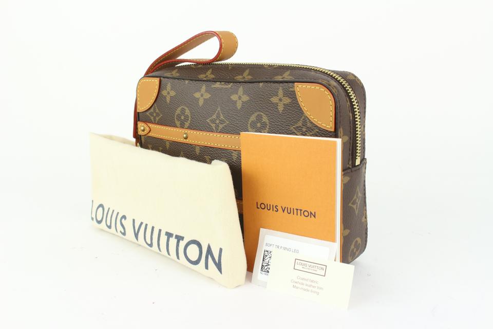 Louis Vuitton Limited Monogram Soft Trunk Pouch Wristlet 97lv31