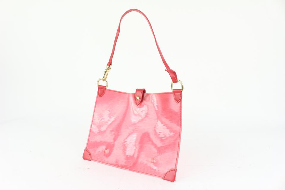 Pochette accessoire patent leather handbag Louis Vuitton Pink in
