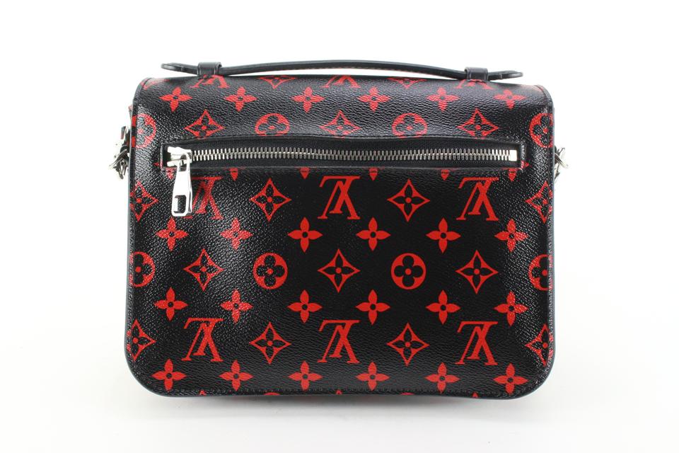 Louis Vuitton Black w/Red Monogram Pochette Metis Top Handle w/ Strap –  Mine & Yours