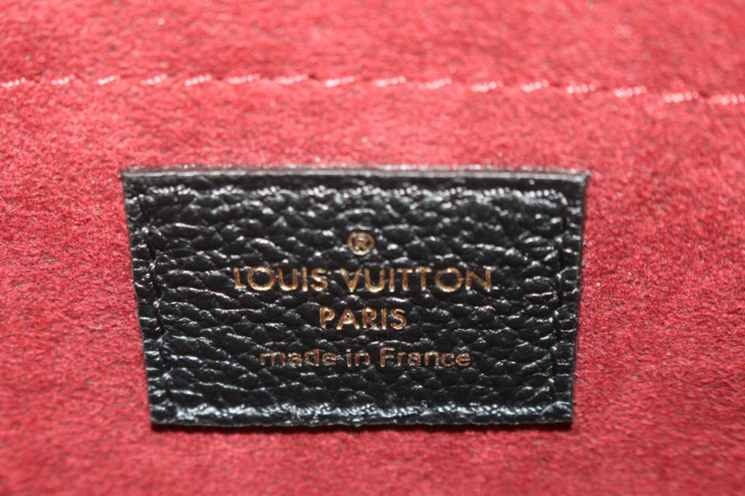 Louis Vuitton Black x Beige Monogram Leather Empreinte Multi Pochette –  Bagriculture