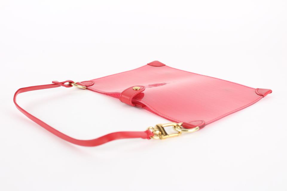 Louis Vuitton Clear Red EPI Leather Plage Clear Pochette Accessoires 1015lv31