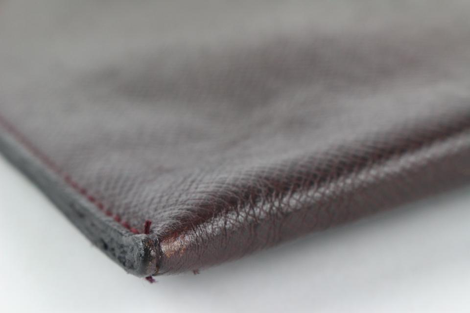 Louis Vuitton Porte Document Volga Fold Clutch Taiga Leather Portfolio  872793