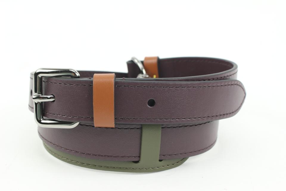 Louis Vuitton Virgil Abloh Purple Green Patchwork Bandouliere Shoulder Strap 2lv222s