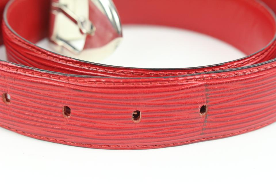 Louis Vuitton Leather Travelling Requisites Belt - Size 34 / 85 (SHF-2 –  LuxeDH