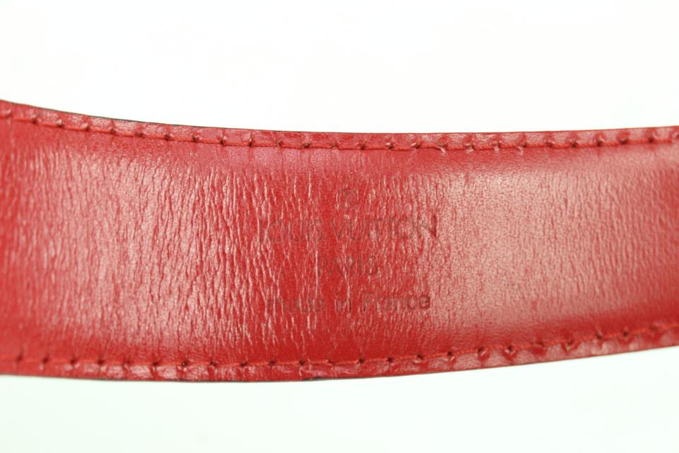 Louis Vuitton Pink Epi Leather Essential V Belt Size 85/34