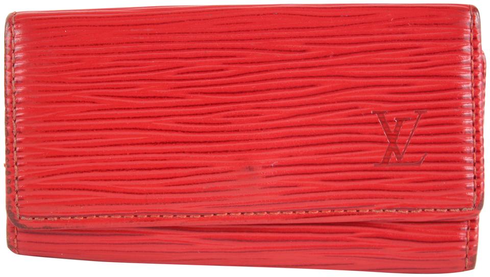 Louis Vuitton Womens Epi Leather Multicles 6 Key Holder Red Wallet