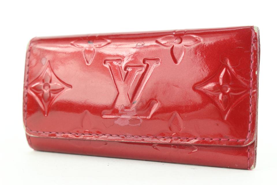 Louis Vuitton Rouge Fauviste Vernis Leather Multicles 4 Ring Key Holder