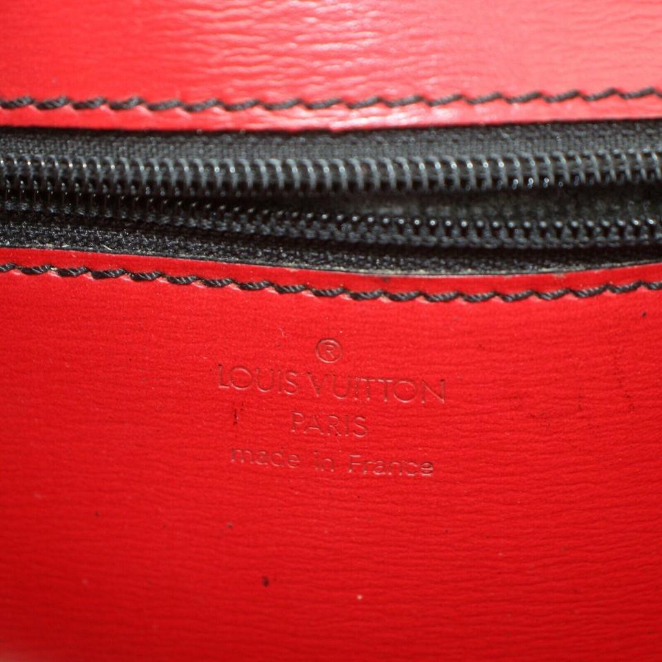 LOUIS VUITTON Epi Pochette Envelope Clutch Bag Red M52587 LV Auth ai647