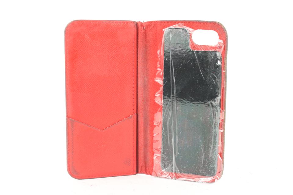 Louis Vuitton x Supreme iPhone 7 Plus Folio Epi Red