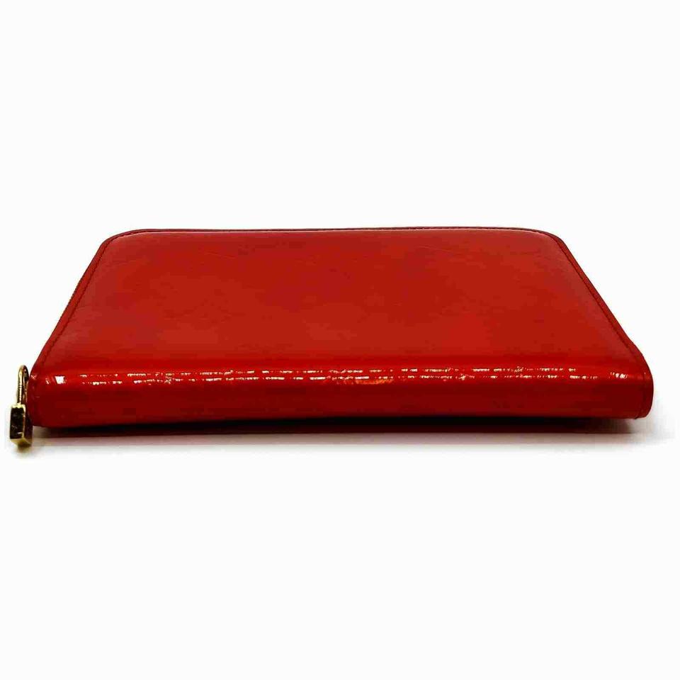 Preloved Louis Vuitton Red Articles De Voyage Zippy Wallet MI4153