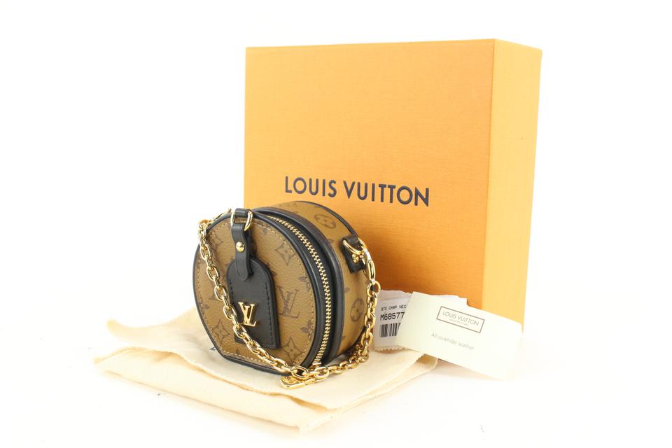 Louis Vuitton Mini Boite Chapeau Monogram Reverse Brown in Coated Canvas/Leather  with Gold-tone - US