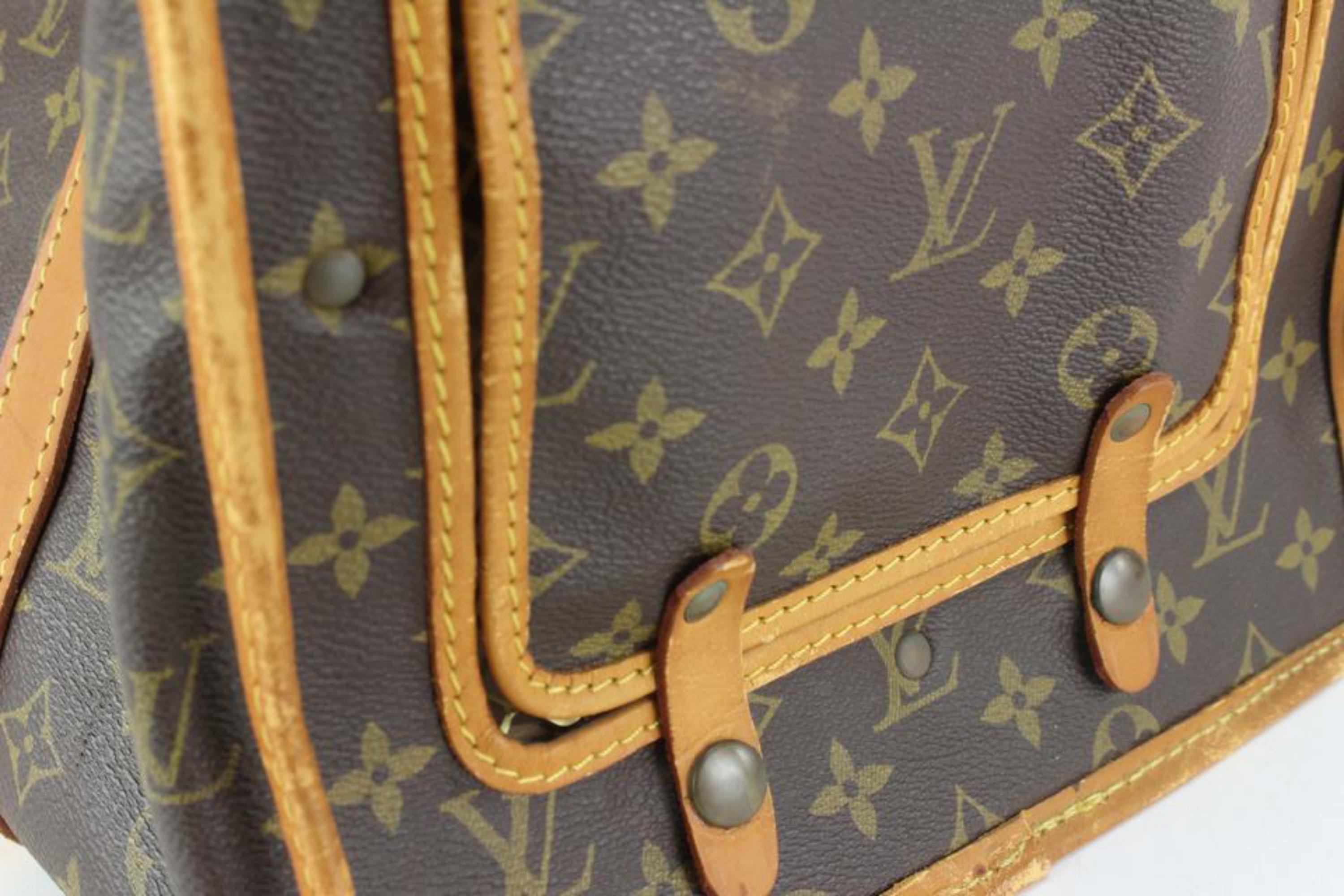 Louis Vuitton Monogram Sac Chien 40 Pet Carrier Dog Bag Travel