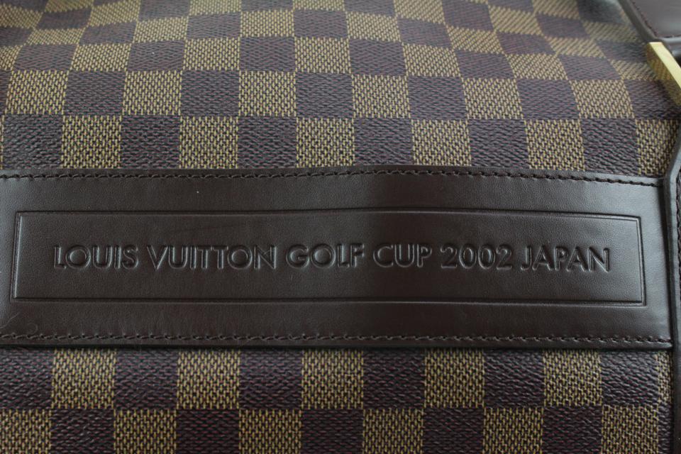 Louis Vuitton 2002 Golf Damier Ebene Cup Sac Polochon Duffle 34lv223s