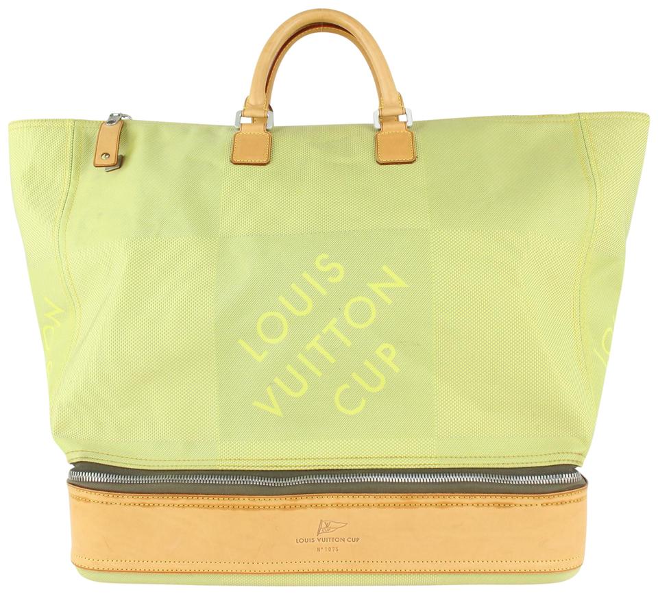Louis Vuitton Lime Green Damier Geant Southern Cross Sac Sport