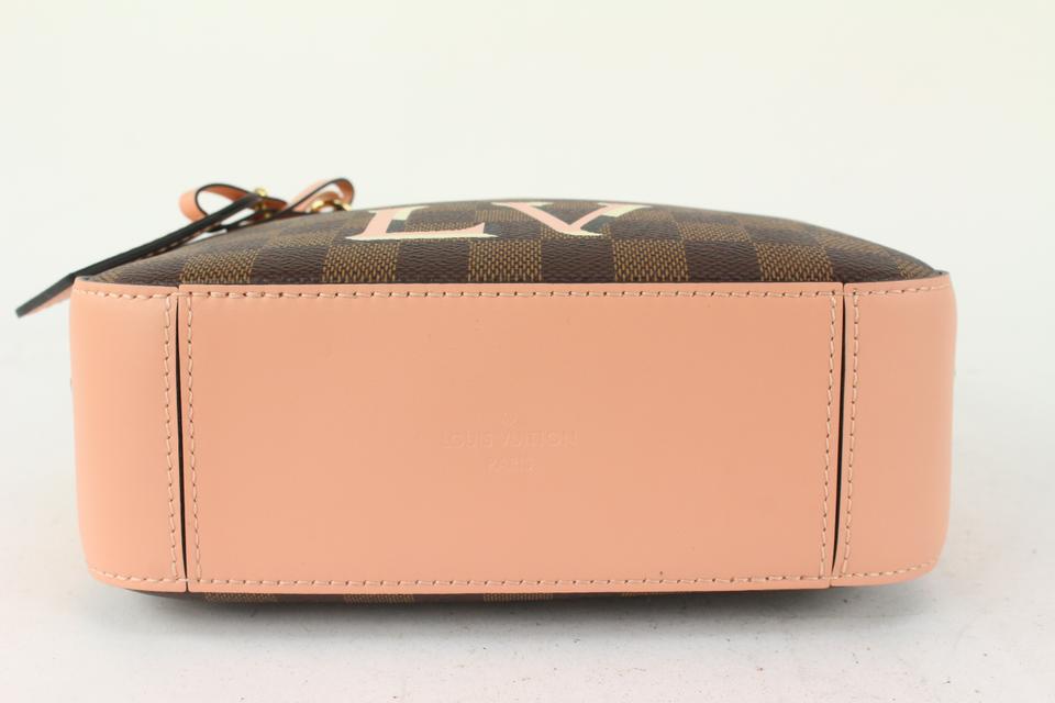 Louis Vuitton Crossbody Santa Monica Damier Ebene Pink Leather Bag N40179  Preowned Cloth ref.674187 - Joli Closet