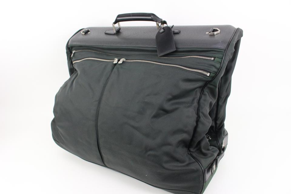 Louis Vuitton Green Nylon Santore Ardoise Garment Travel Bag Louis