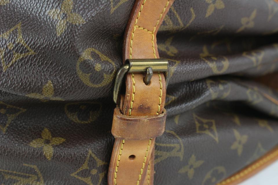  Louis Vuitton Monogram Samur 35 Messenger Bag
